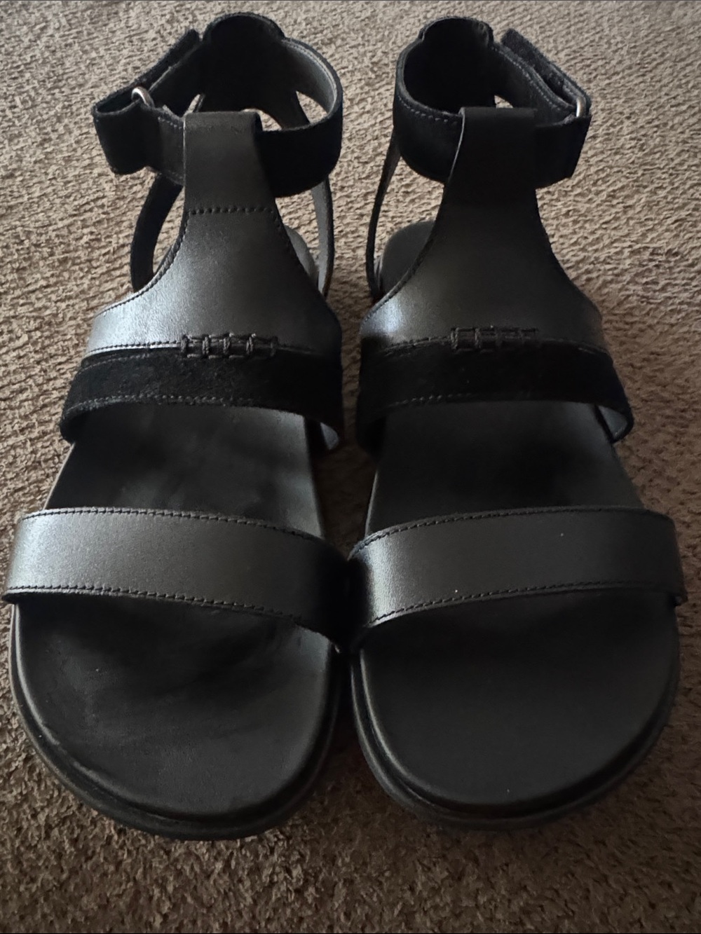 UGG Black Women's Adjustable Ankle Strap Sandals